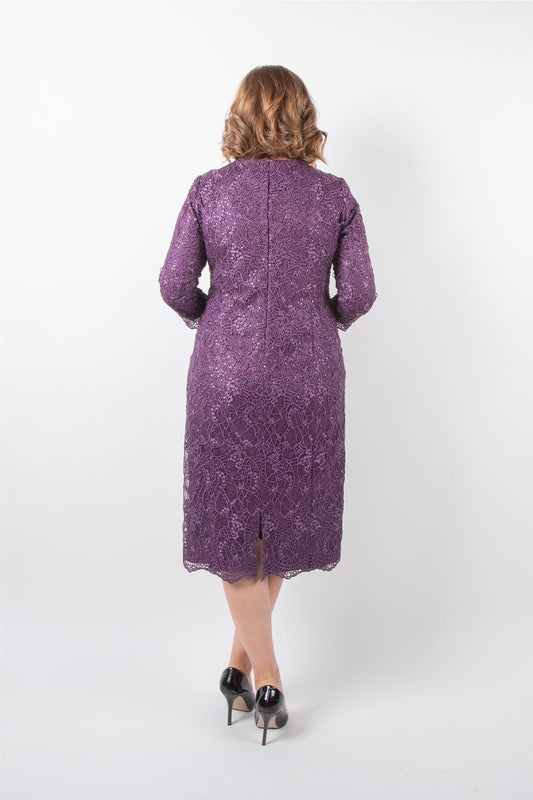 Ezze Women's Lace Embroidered Evening Dress 25YEZ3215