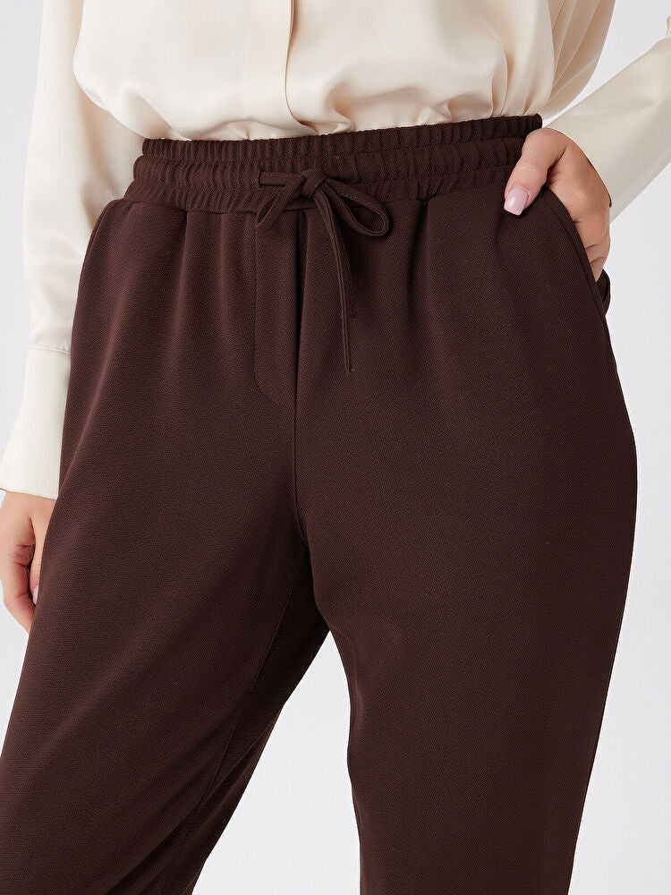 Faik Sönmez Comfort Fit Krep Örme Pantolon