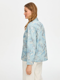 Faik Sönmez Self-Embroidered Sequin Patterned Denim Jacket US26JCK003