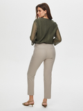 Faik Sönmez Minimalist Kadın Pantolon - Midi Boy, Regular Fit, Günlük & İş
