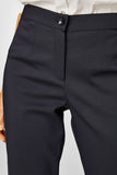 Faik Sönmez Minimalist Slim Fit Midi Kadın Pantolon - Günlük & İş