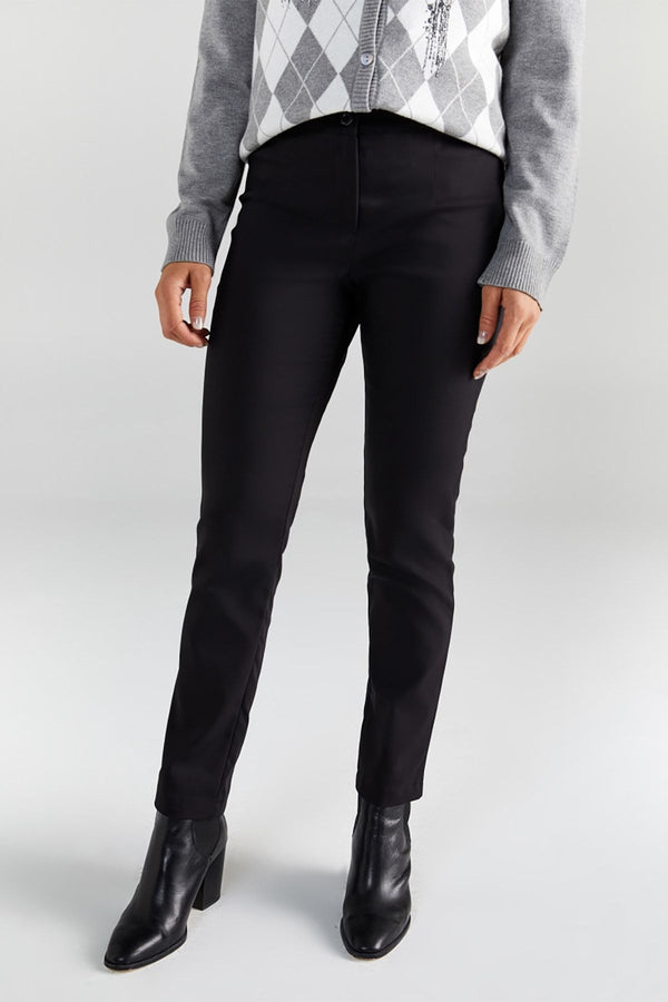 Faik Sönmez Minimalist Slim Fit Midi Kadın Pantolon - Günlük & İş