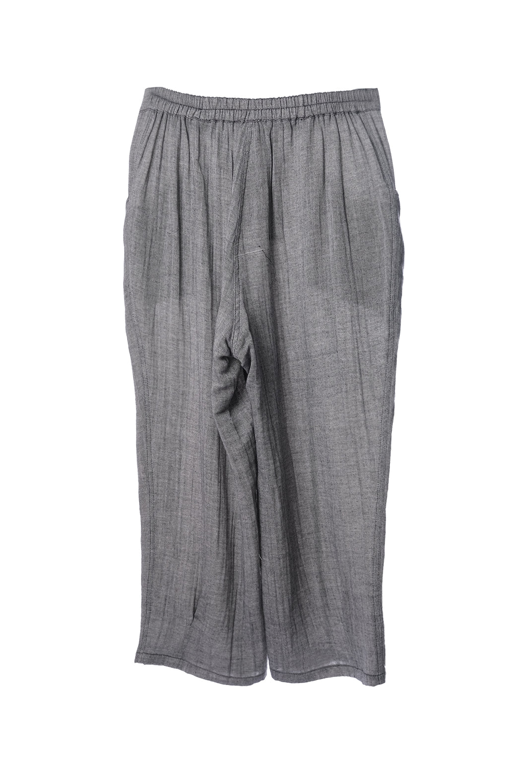 Faik Sönmez Oversize Keten Kadın Pantolon - Midi Boy, Minimalist