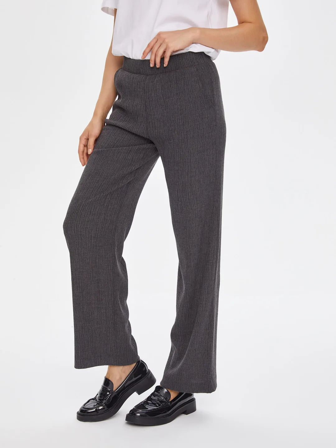 Faik Sönmez Kadın Yüksek Bel Regular Fit Pantolon - Minimalist Tarz Secondary image