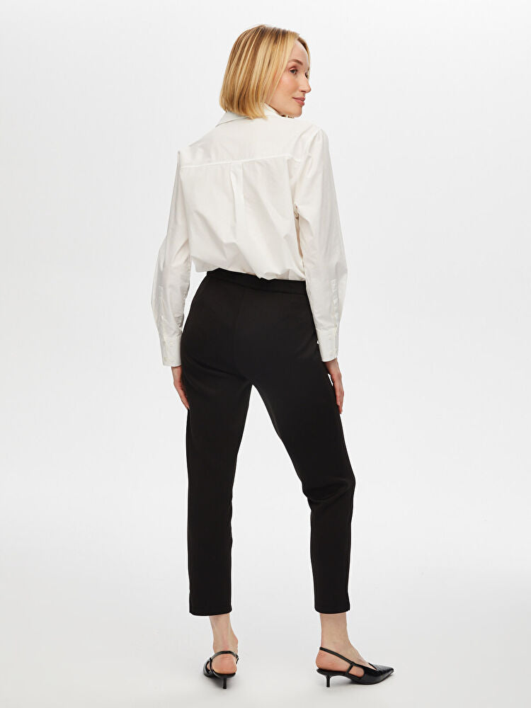 Faik Sönmez Kadın Slim Fit Örme Pantolon 25YB00053-1