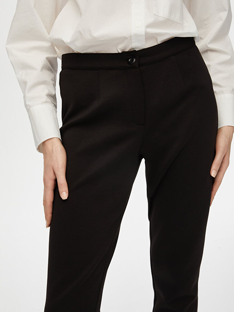 Faik Sönmez Kadın Slim Fit Örme Pantolon 25YB00053-1