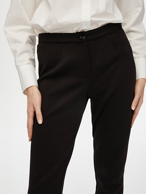 Faik Sönmez Kadın Slim Fit Örme Pantolon 25YB00053-1