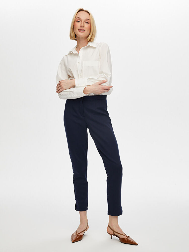 Faik Sönmez Kadın Slim Fit Örme Pantolon 25YB00053-1 Main image