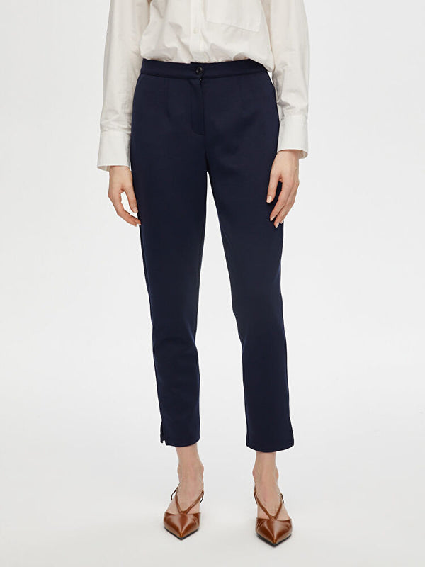 Faik Sönmez Kadın Slim Fit Örme Pantolon 25YB00053-1