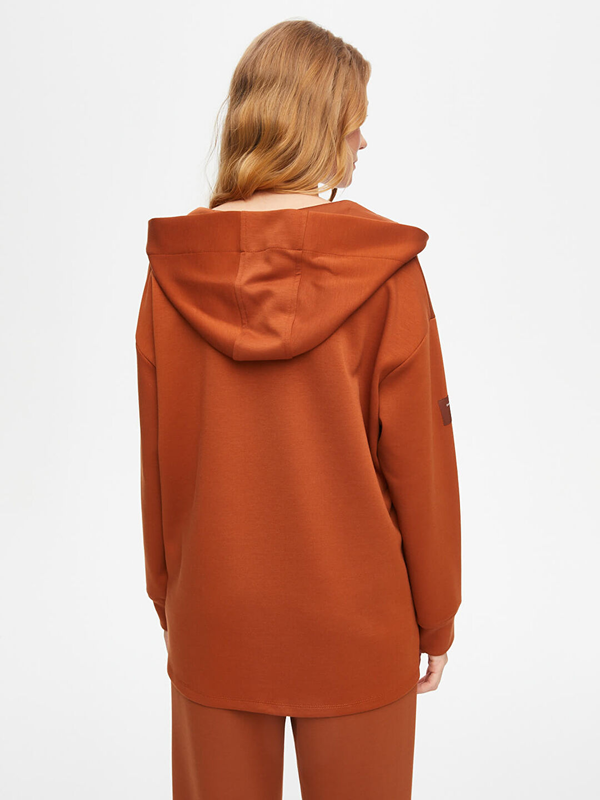 Faik Sönmez Kadın Kapüşonlu Modallı Sweatshirt U69508