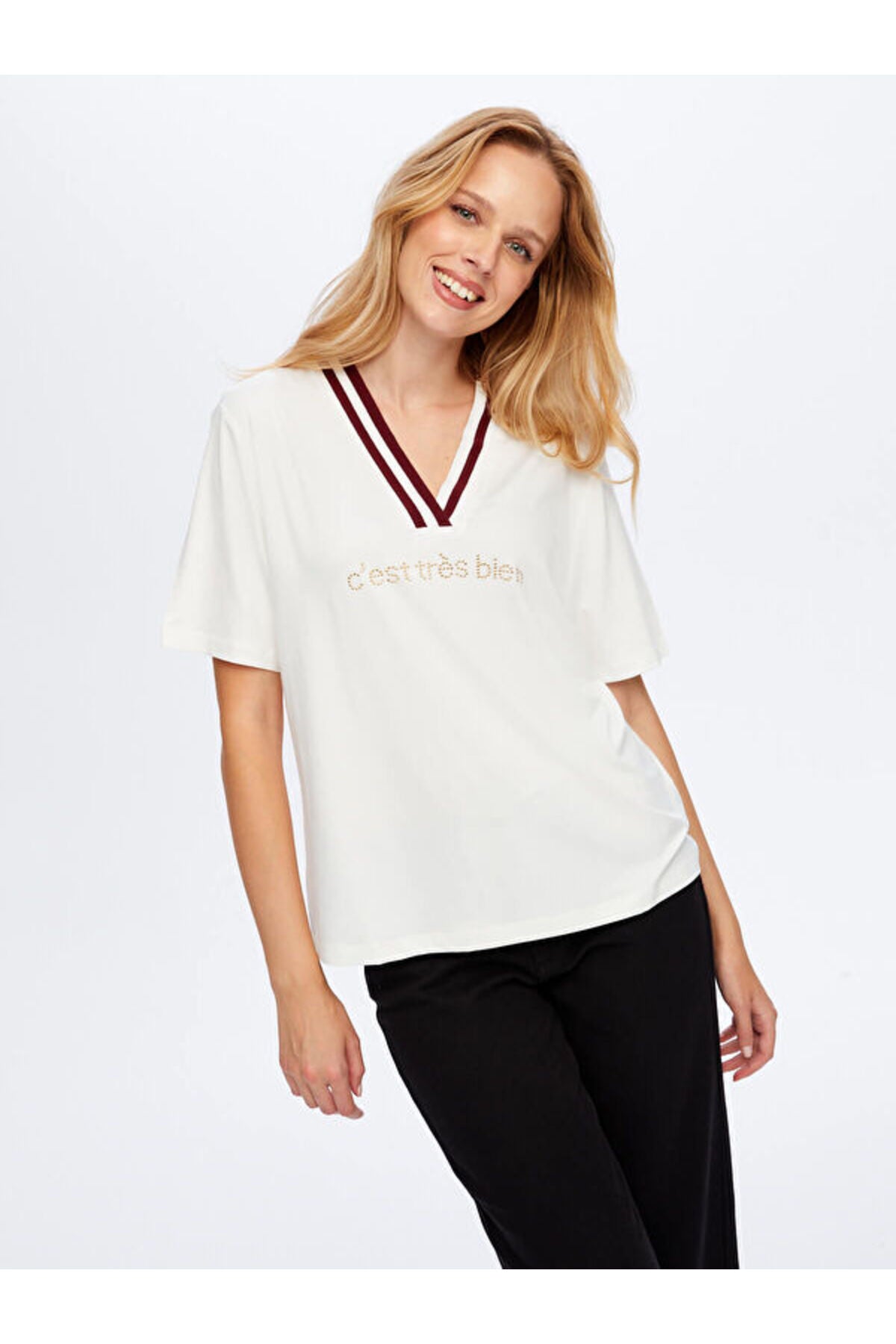 Faik Sönmez Kadın T-Shirt UW26TSH055 Secondary image