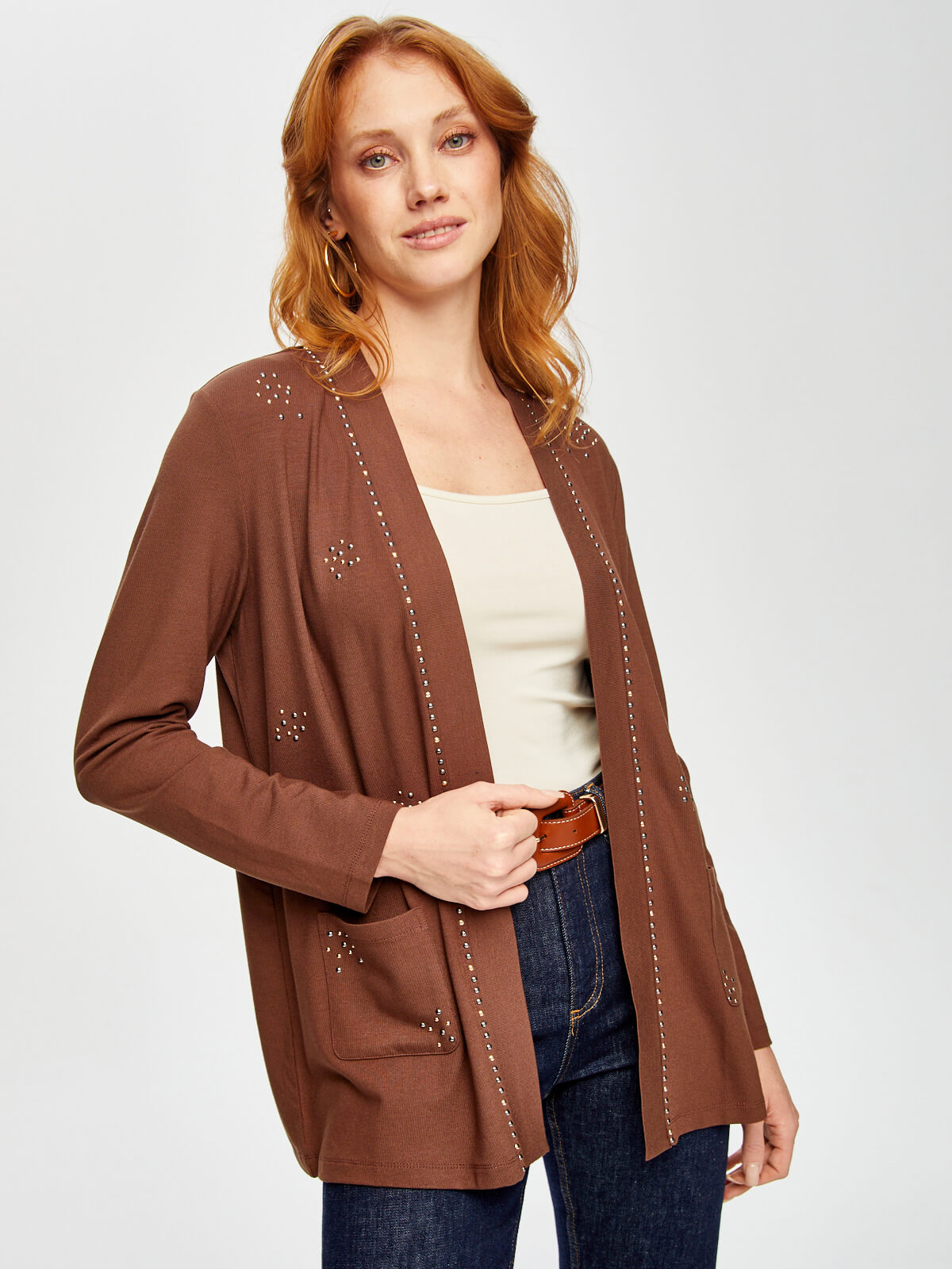 Faik Sönmez Kadın Trok Taşlı Hırka U69334