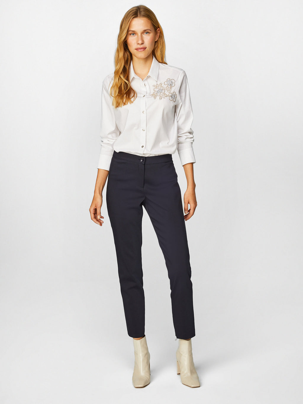 Faik Sönmez Minimalist Crop Kadın Pantolon - Günlük & İş
