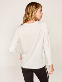 Faik Sönmez Minimalist Oversize Uzun Kol Kadın T-Shirt - Günlük Şıklık
