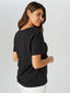 Faik Sönmez Minimalist V Yaka Kısa Kol Kadın T-Shirt - Günlük Şıklık