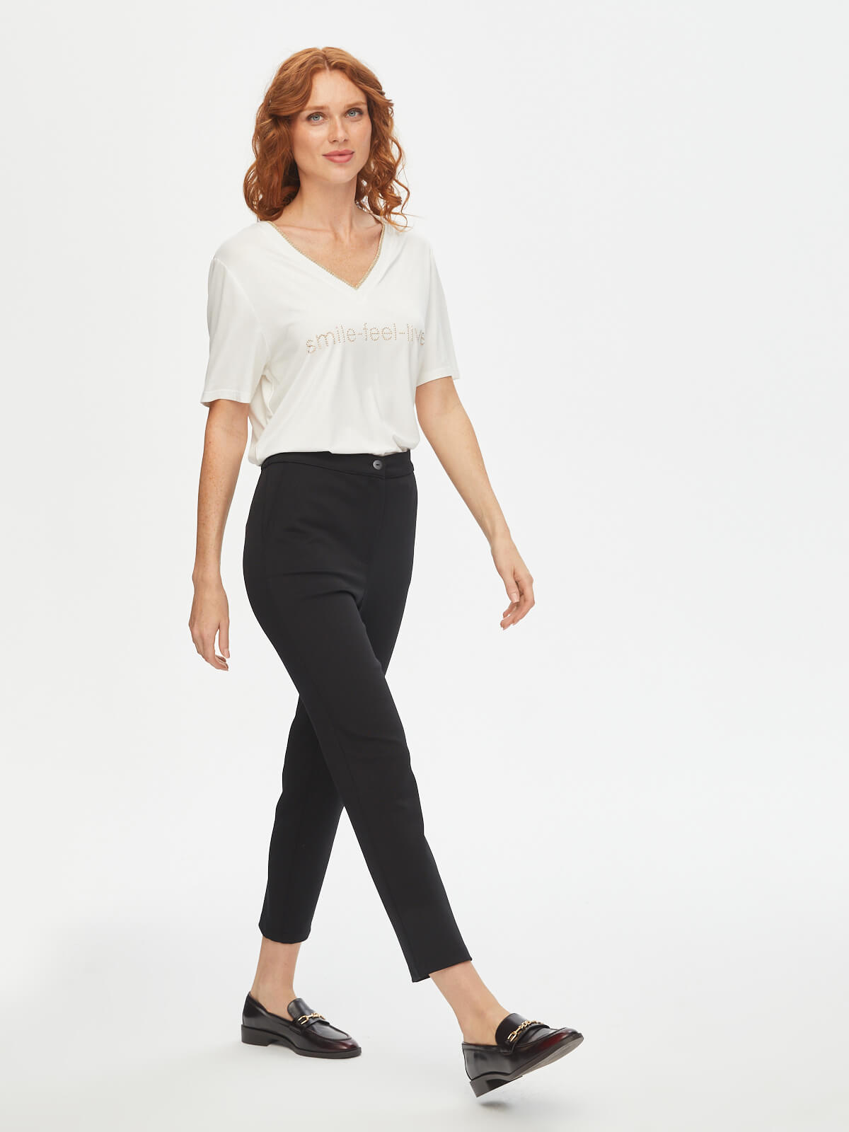Faik Sönmez Minimalist Yüksek Bel 7/8 Kadın Pantolon - Modern Kesim Secondary image