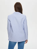 Faik Sönmez Oversize Striped Women's Jacket - Minimalist Style