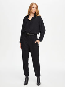 Faik Sönmez Oversize Midi Kadın Pantolon - Minimalist Stil