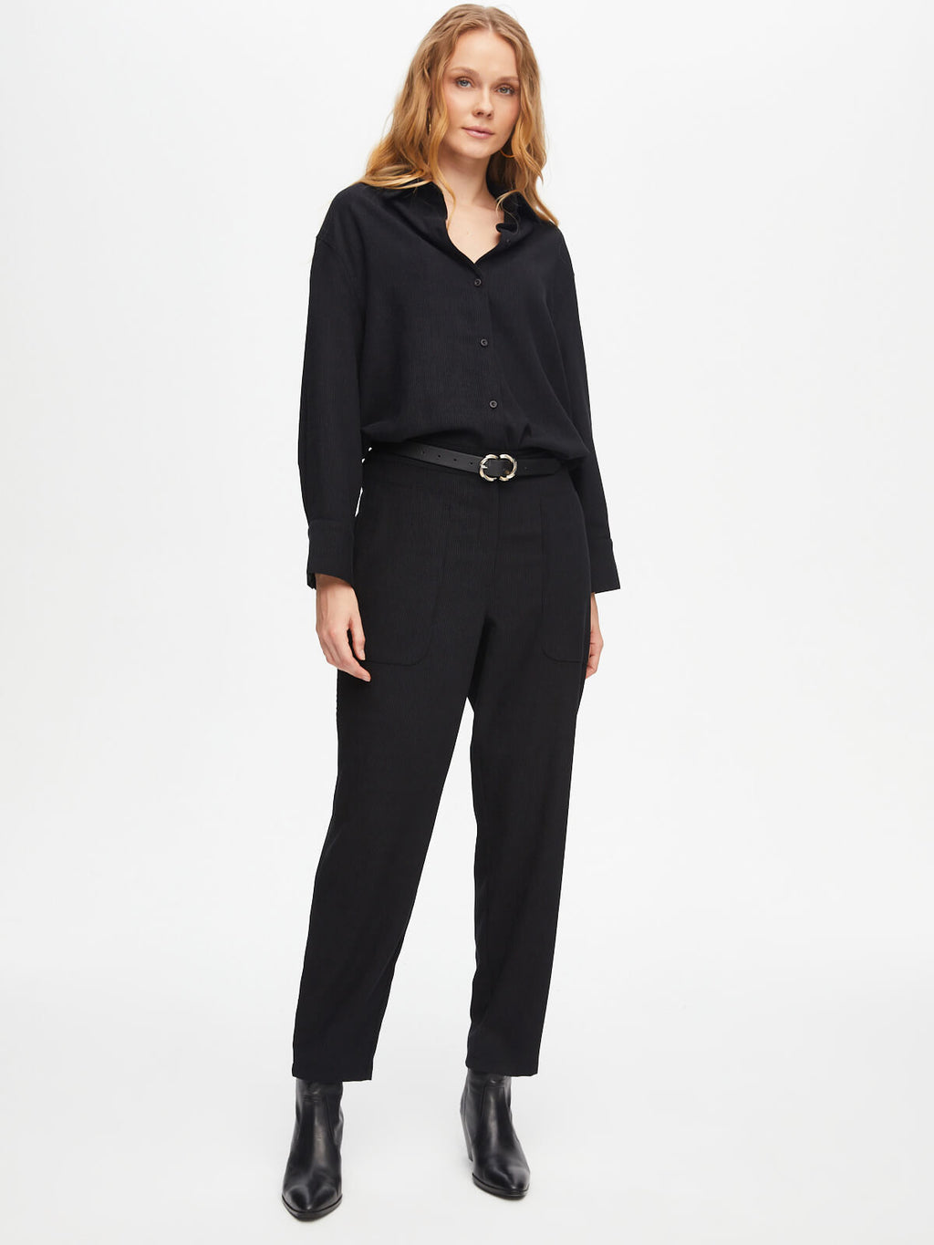 Faik Sönmez Oversize Midi Kadın Pantolon - Minimalist Stil