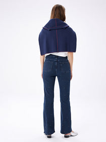 Faik Sönmez Straight Fit Taşlı Jean Pantolon W27JPN006