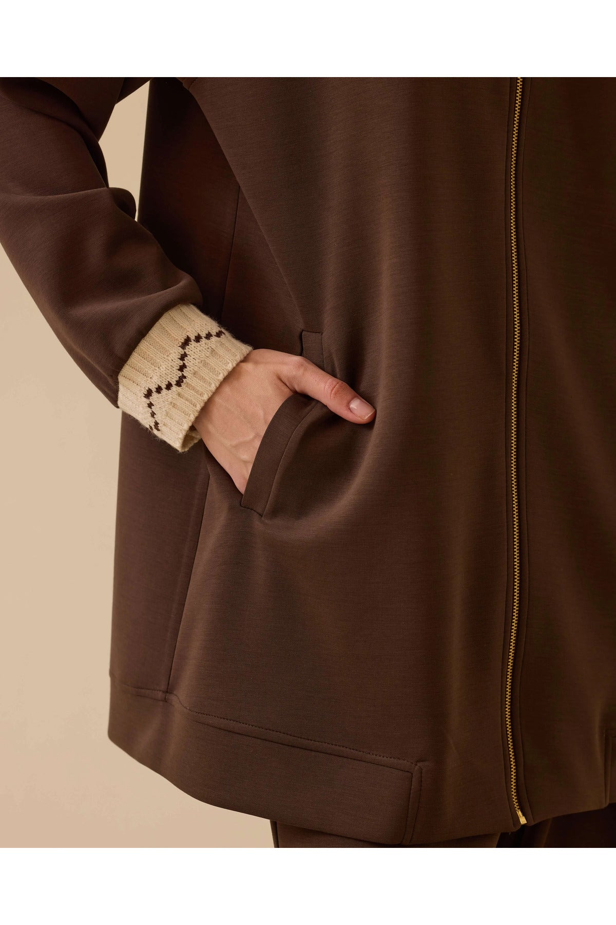 fermuarlı kapüşonlu kap Scl
