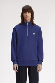 Fred Perry Erkek Bisiklet Yaka Standart Kalıp Sweatshirt