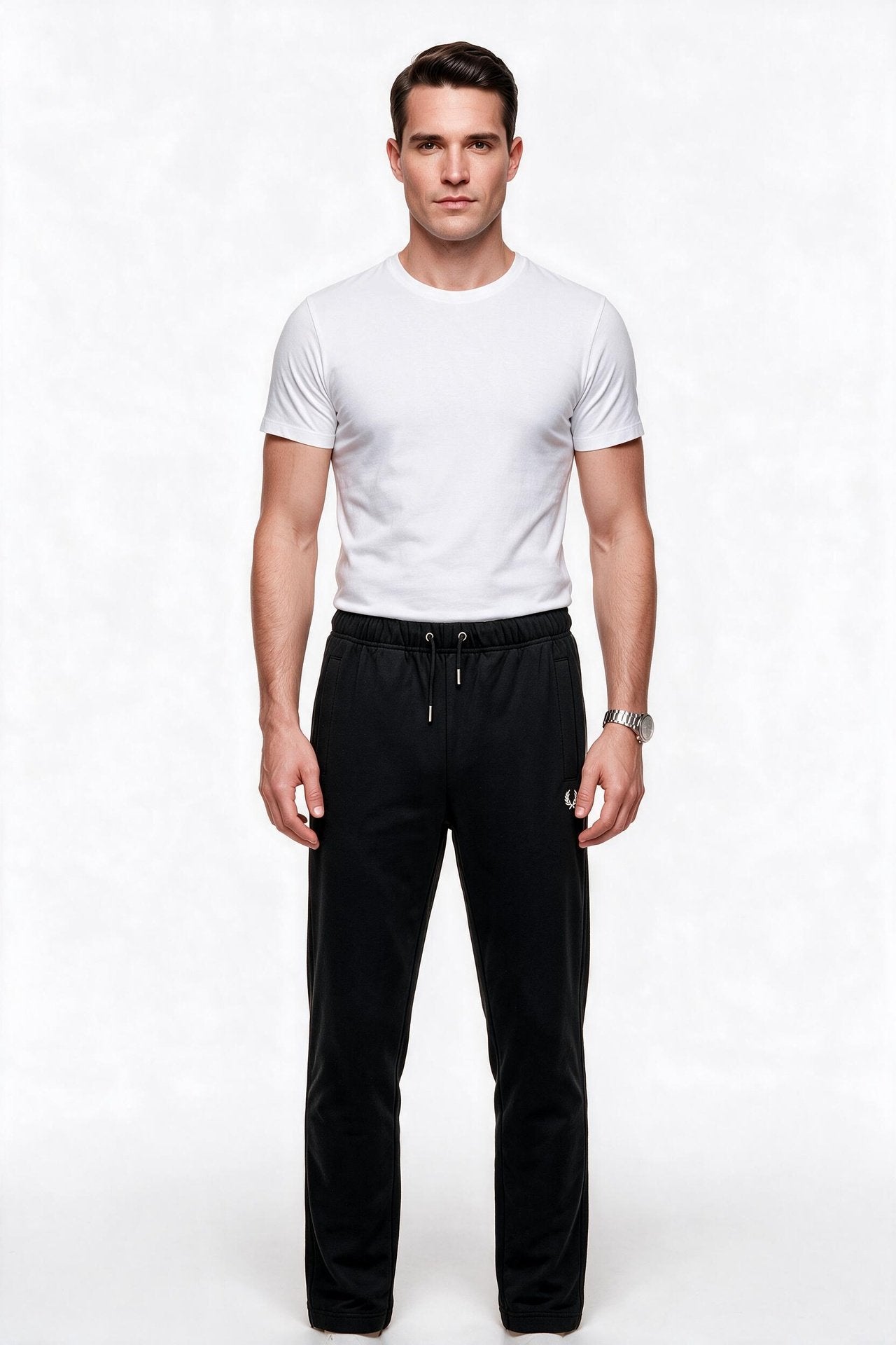 Fred Perry Erkek Normal Kesim İpli Bel Logo İşlemeli Düz Paça Eşofman Altı İkincil görsel