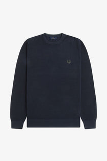 Fred Perry Erkek Bisiklet Yaka Normal Kesim Uzun Kollu Örme Triko Kazak