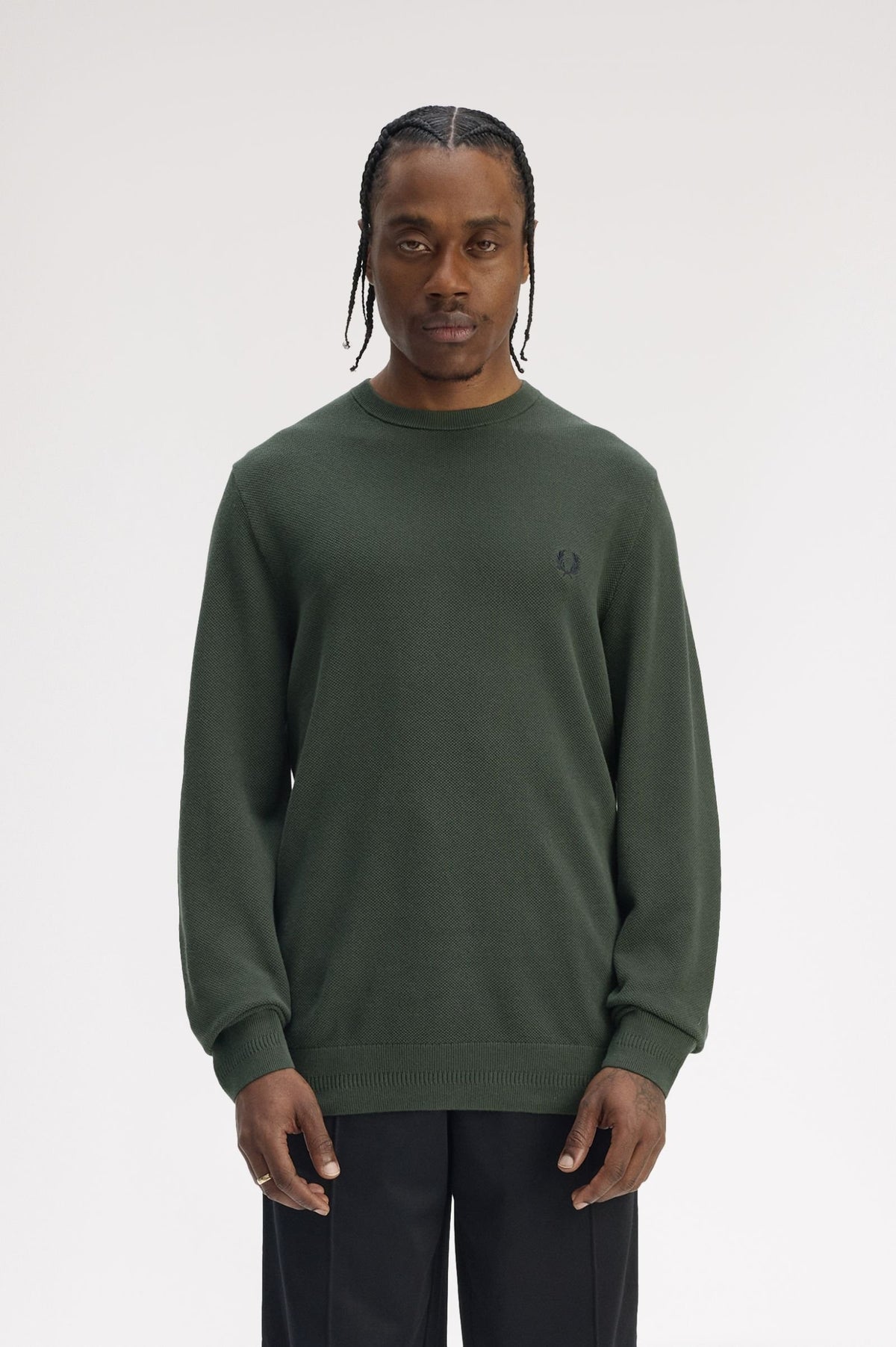 Fred Perry Erkek Bisiklet Yaka Uzun Kollu Örme Triko Kazak