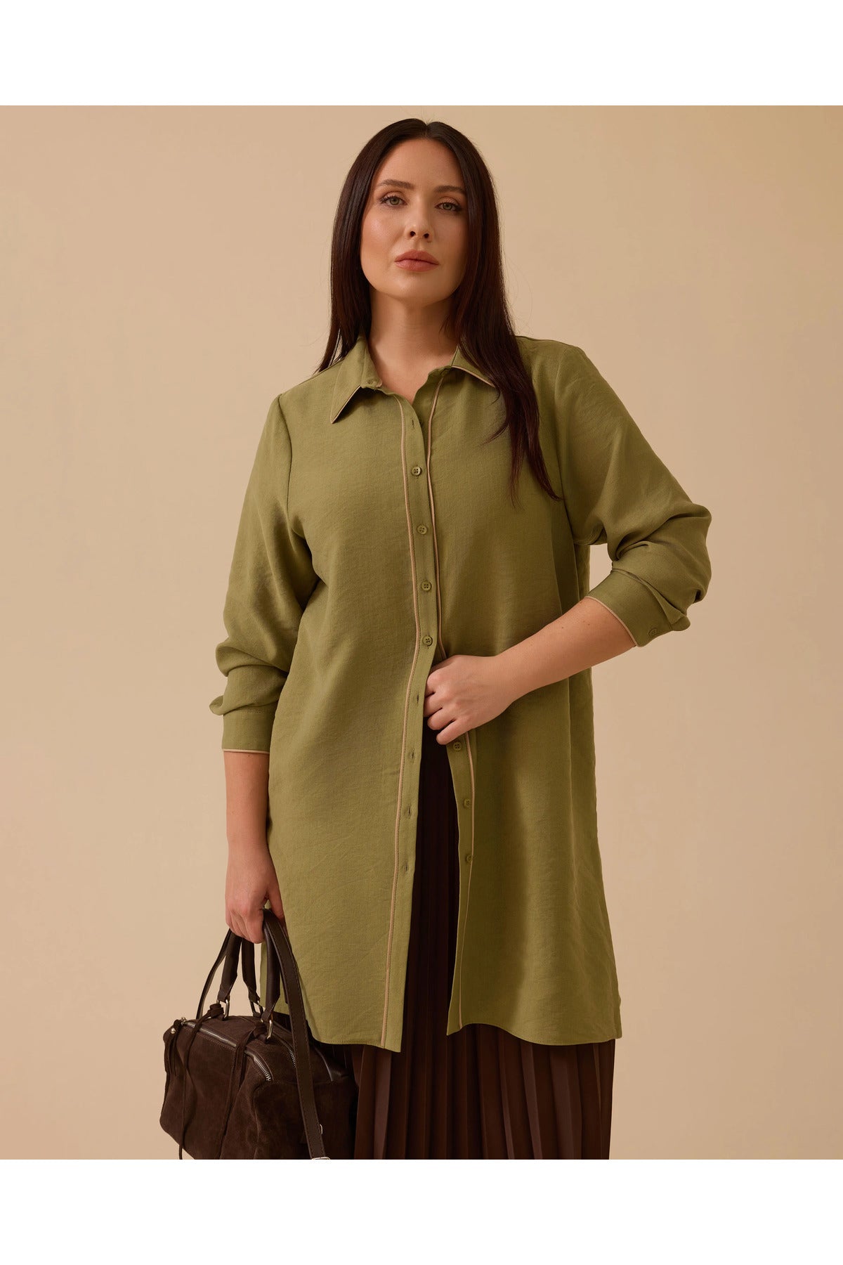 Gala-xi Kadın Büyük Beden Basic Tunik 10002521214015 Main image