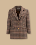 Gala-xi plus size plaid blazer jacket