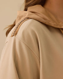 Gala-xi Kadın Oversize Kapüşonlu Minimalist Ceket - Günlük Kullanım