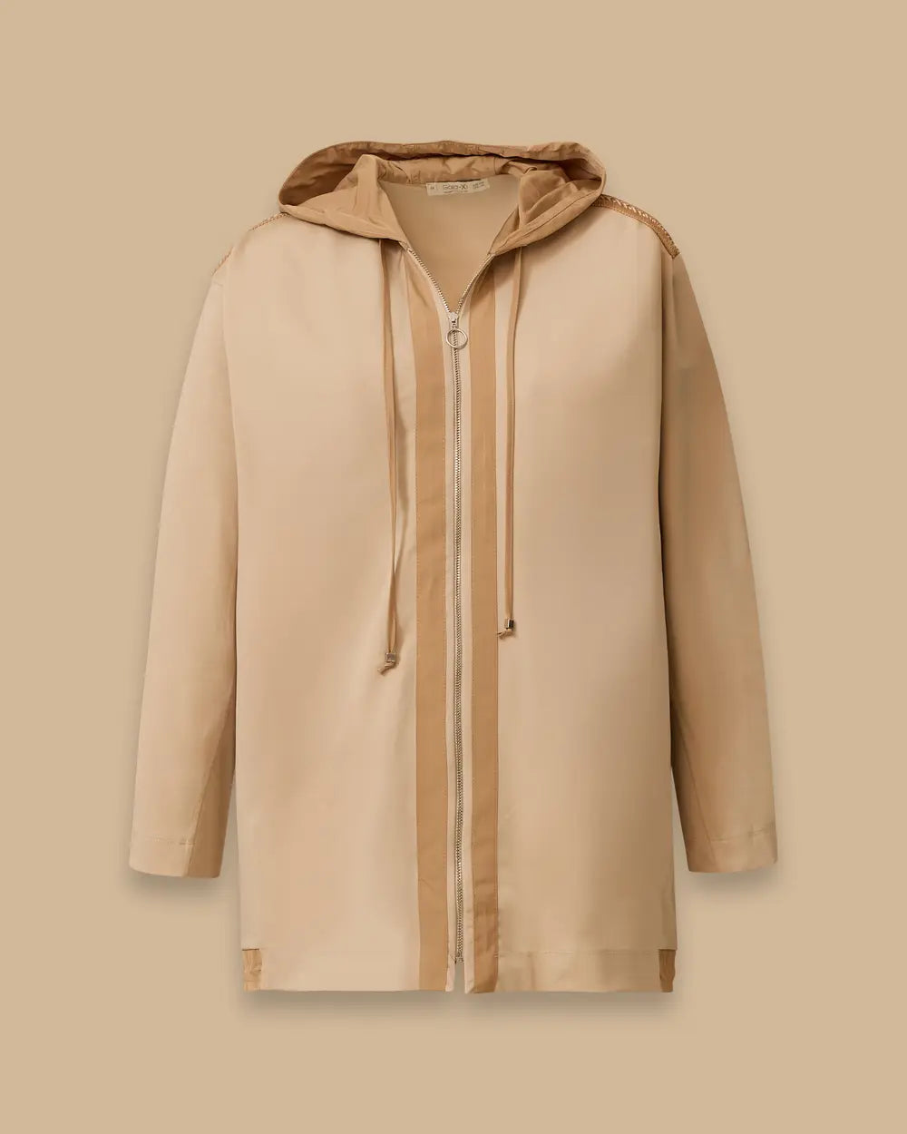 Gala-xi Kadın Oversize Kapüşonlu Minimalist Ceket - Günlük Kullanım