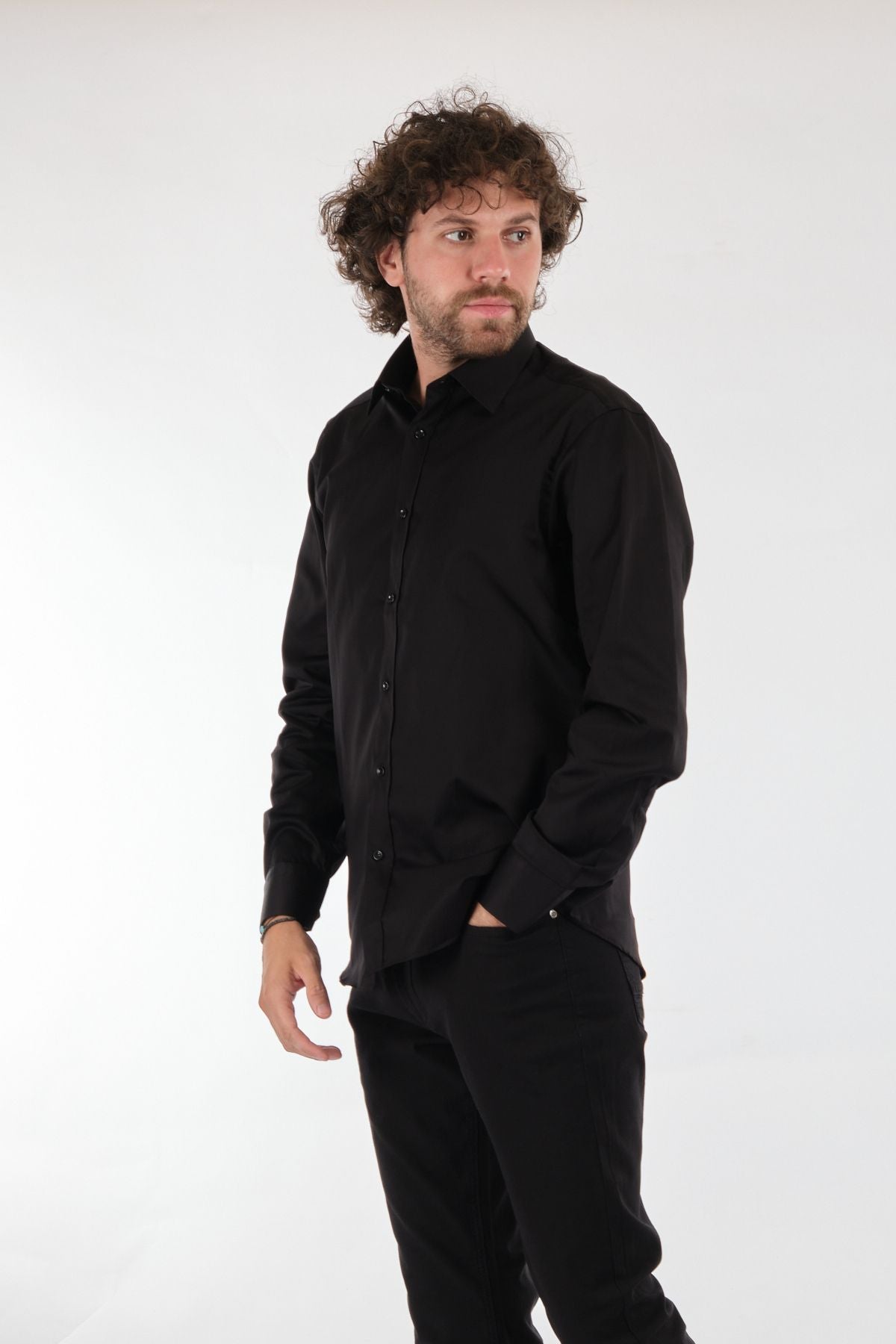 Gallini World Minimalist Erkek Uzun Kol Gömlek - Slim Fit Secondary image