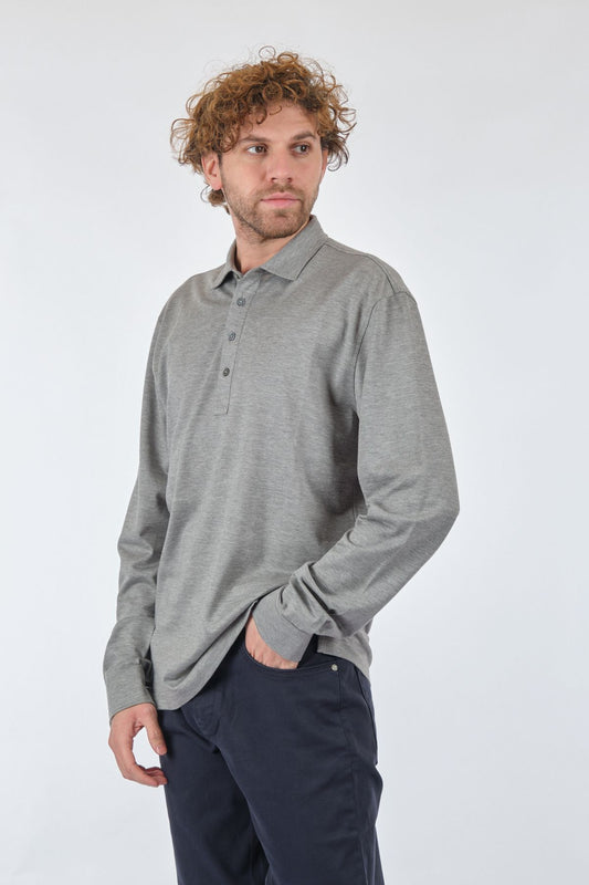 Gallus Erkek Uzun Kol Polo Yaka Sweatshirt - Minimalist & Günlük