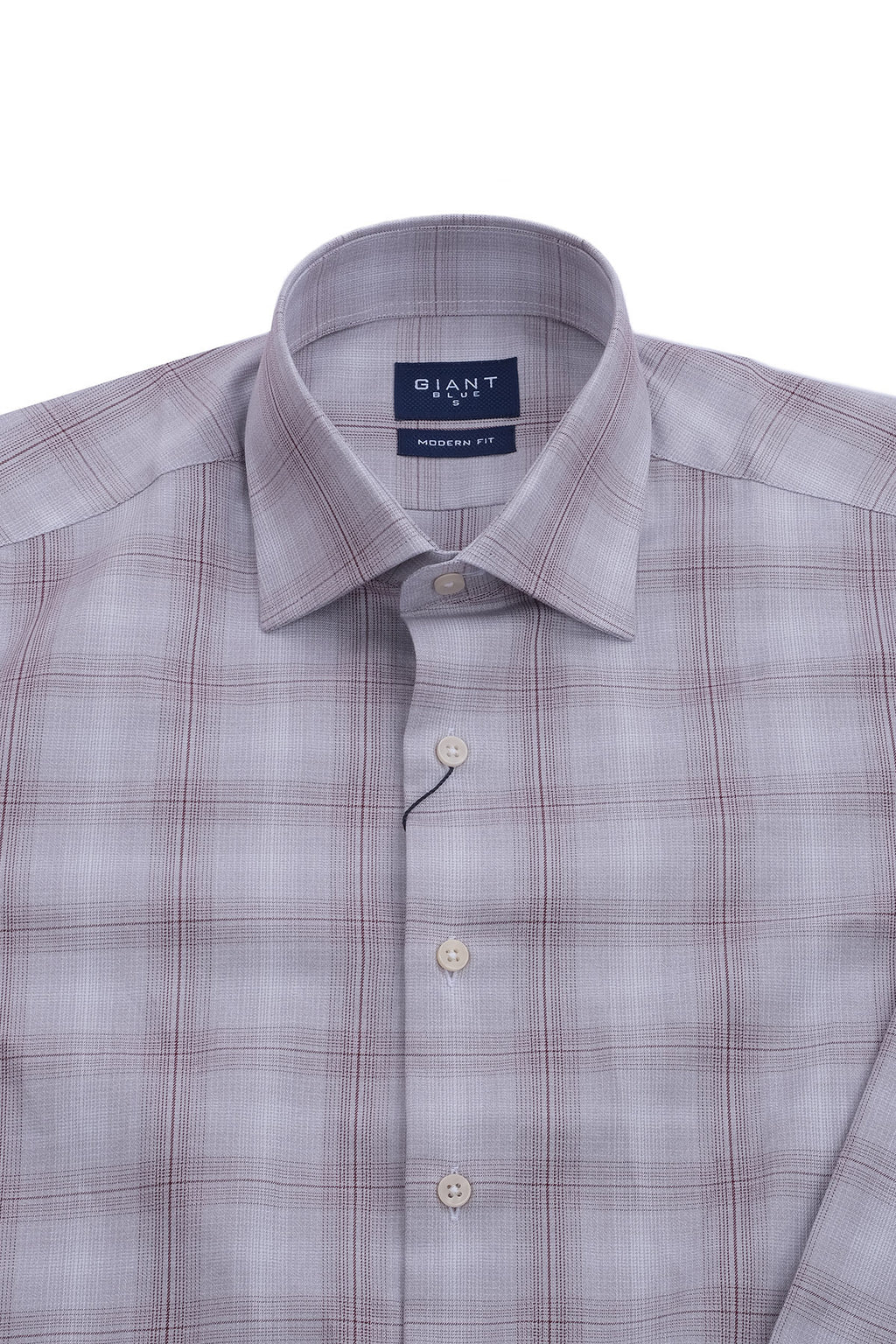 Giant Erkek Kareli Uzun Kol Gömlek - Modern Fit Günlük İş