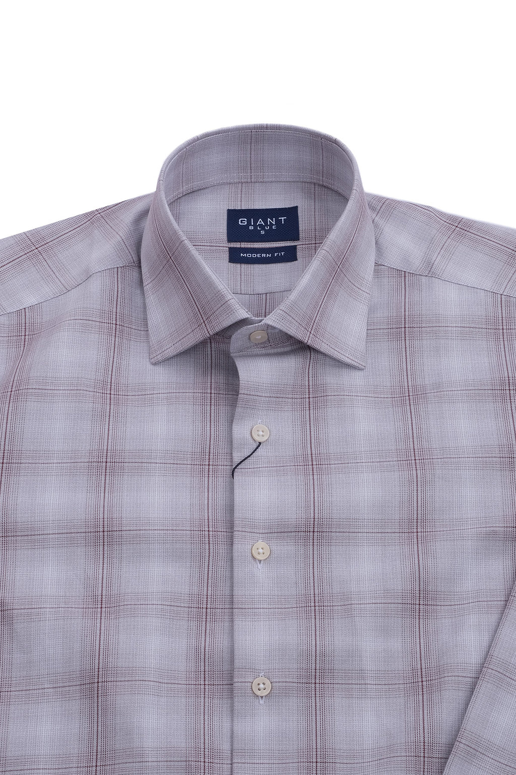 Giant Erkek Kareli Uzun Kol Gömlek - Modern Fit Günlük İş