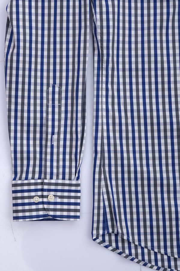 Giant Erkek Uzun Kol Kareli Gömlek - Minimalist Stil