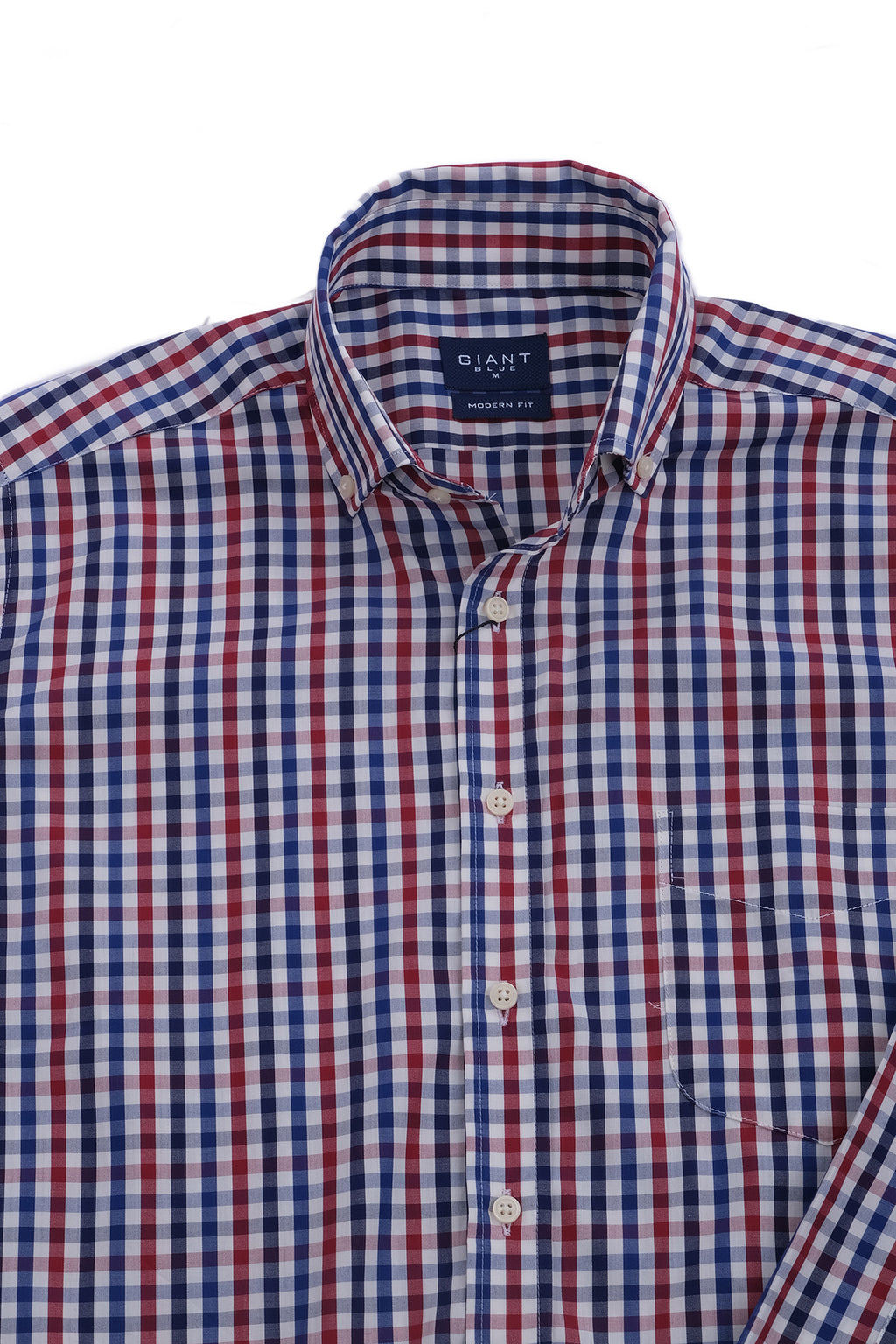 Giant Erkek Uzun Kol Kareli Gömlek - Minimalist Stil