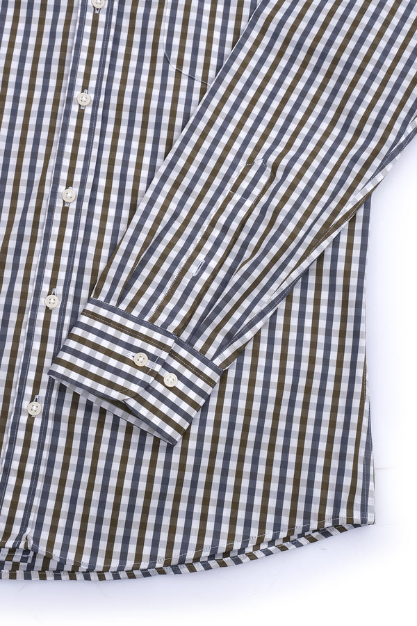 Giant Erkek Uzun Kol Kareli Gömlek - Minimalist Stil