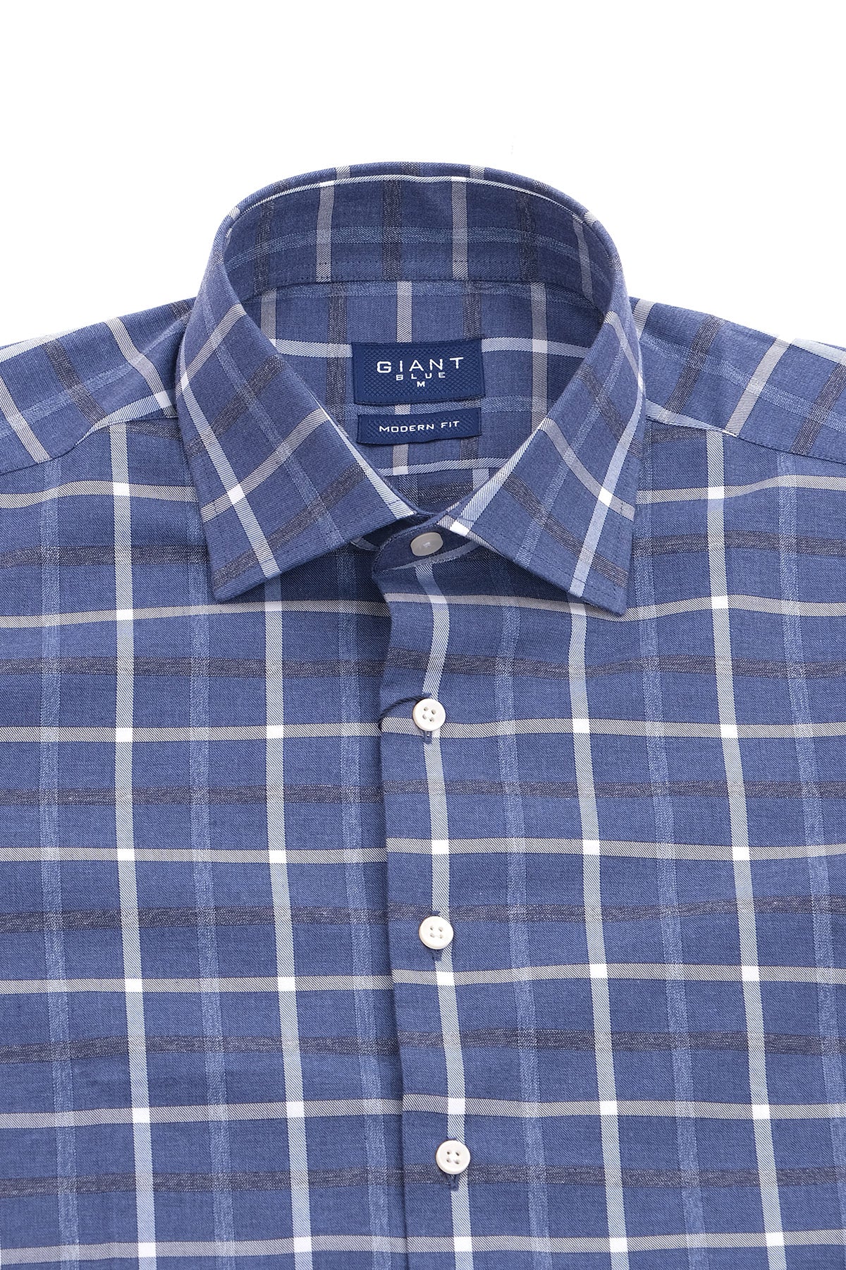 Giant Modern Fit Kareli Uzun Kol Erkek Gömlek - Minimalist Stil Secondary image