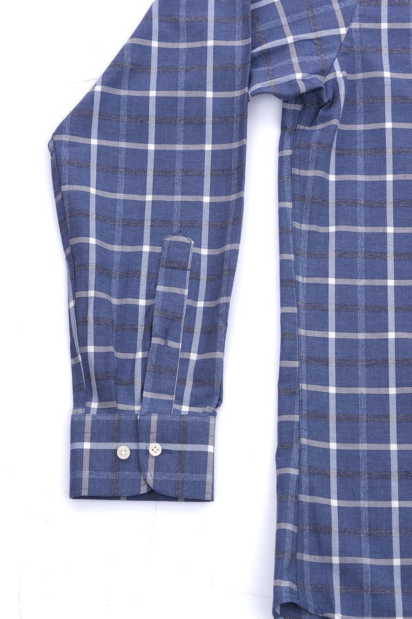 Giant Modern Fit Kareli Uzun Kol Erkek Gömlek - Minimalist Stil