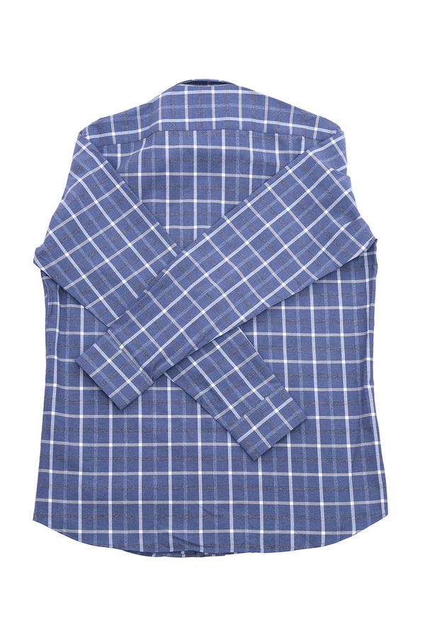 Giant Modern Fit Kareli Uzun Kol Erkek Gömlek - Minimalist Stil