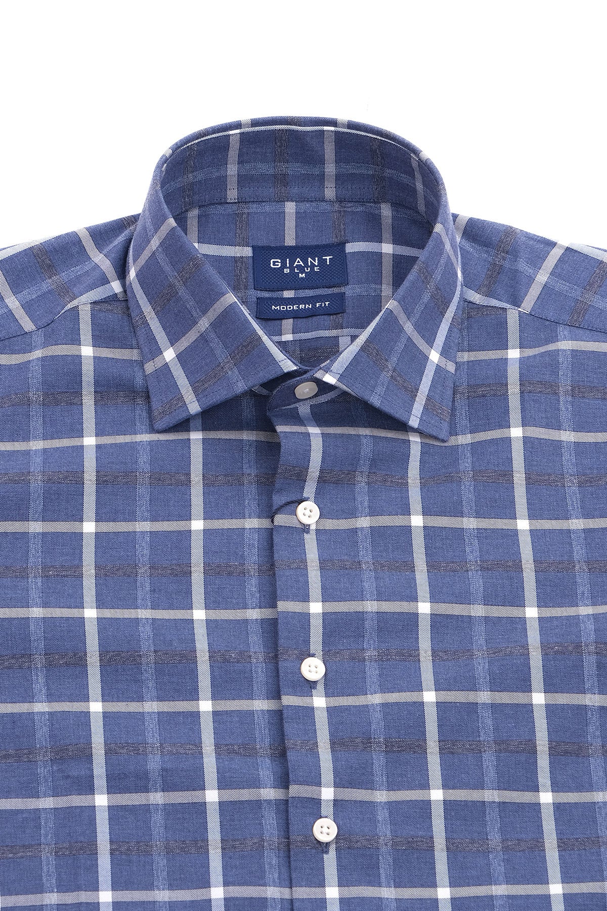 Giant Modern Fit Kareli Uzun Kol Erkek Gömlek - Minimalist Stil
