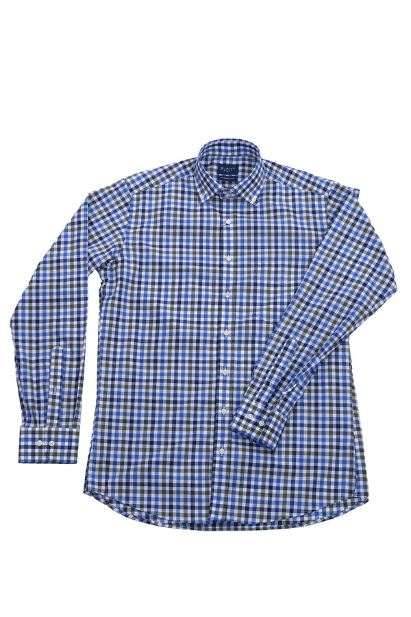 Giant Modern Fit Uzun Kol Kareli Erkek Gömleği - Günlük & İş