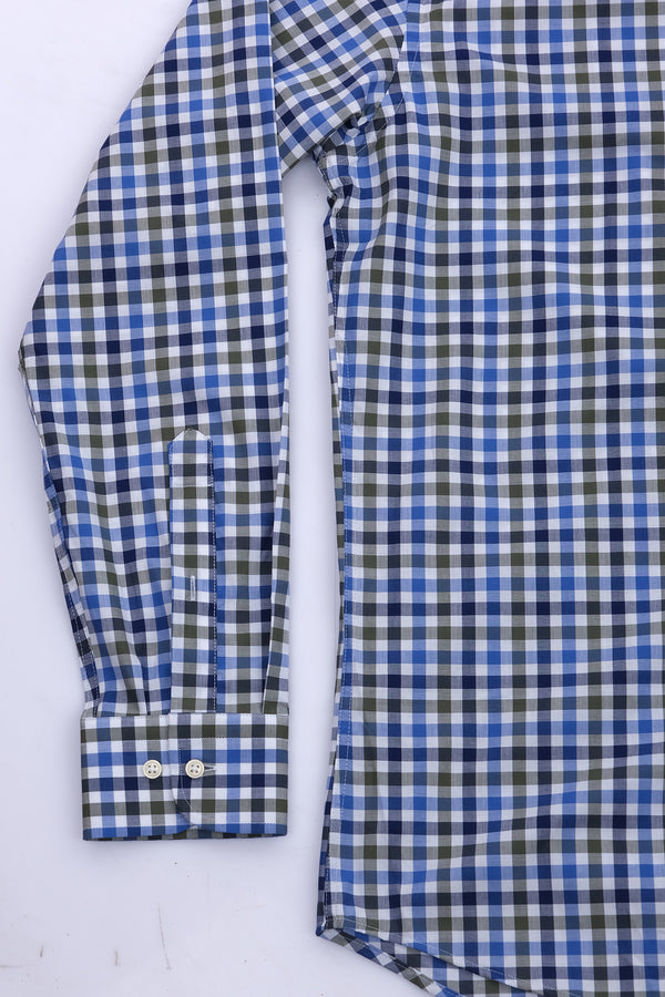 Giant Modern Fit Uzun Kol Kareli Erkek Gömleği - Günlük & İş