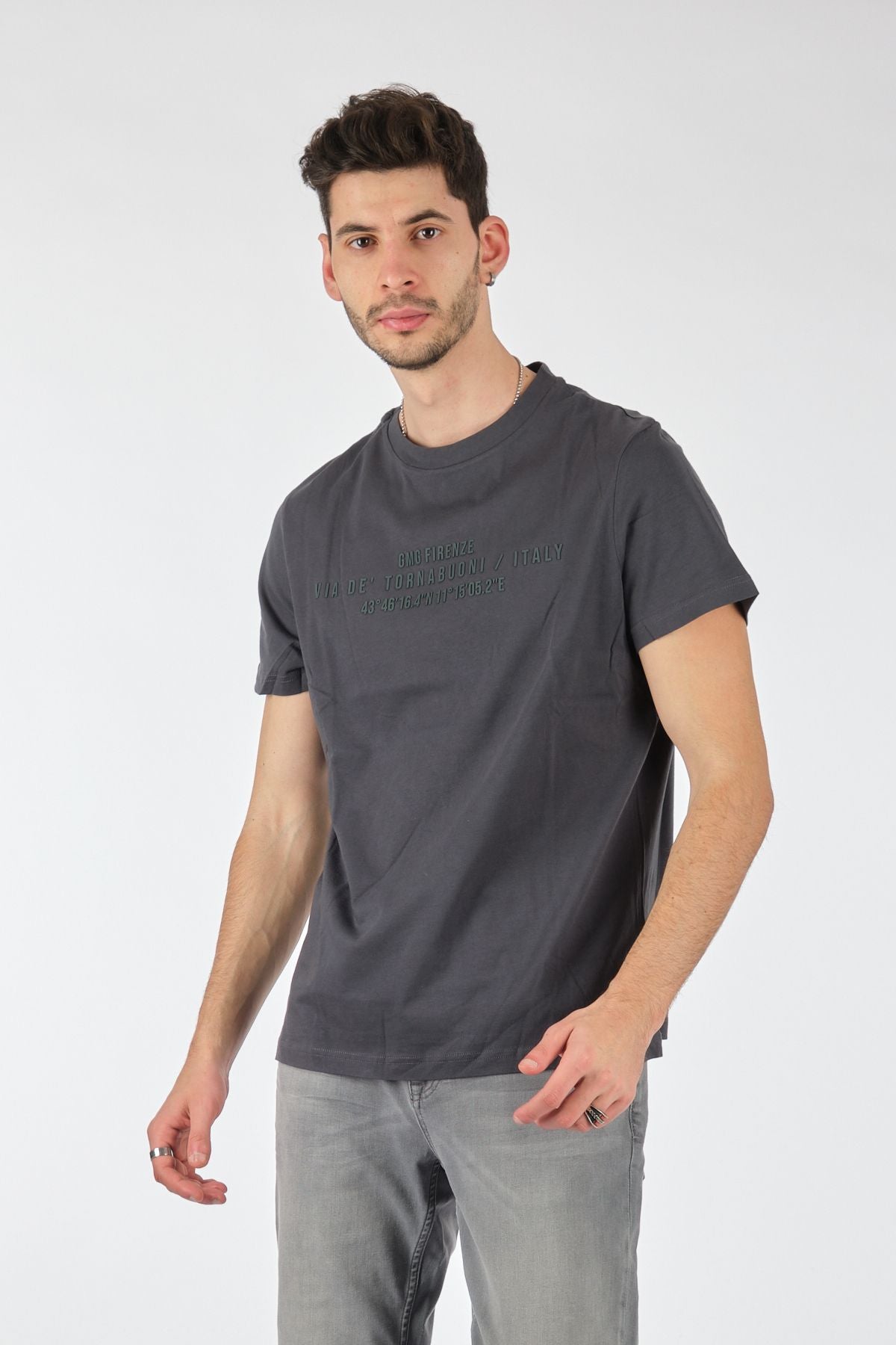 Gmg Fırenze Minimalist Regular Fit Kısa Kol Erkek T-Shirt - Günlük Kullanım