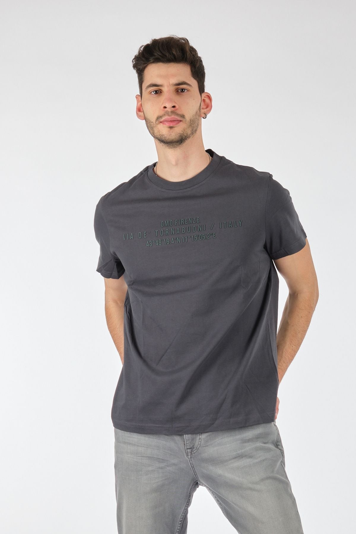 Gmg Fırenze Minimalist Regular Fit Kısa Kol Erkek T-Shirt - Günlük Kullanım