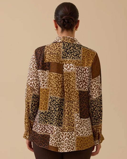 Plus size patterned shirt Gala-Xi