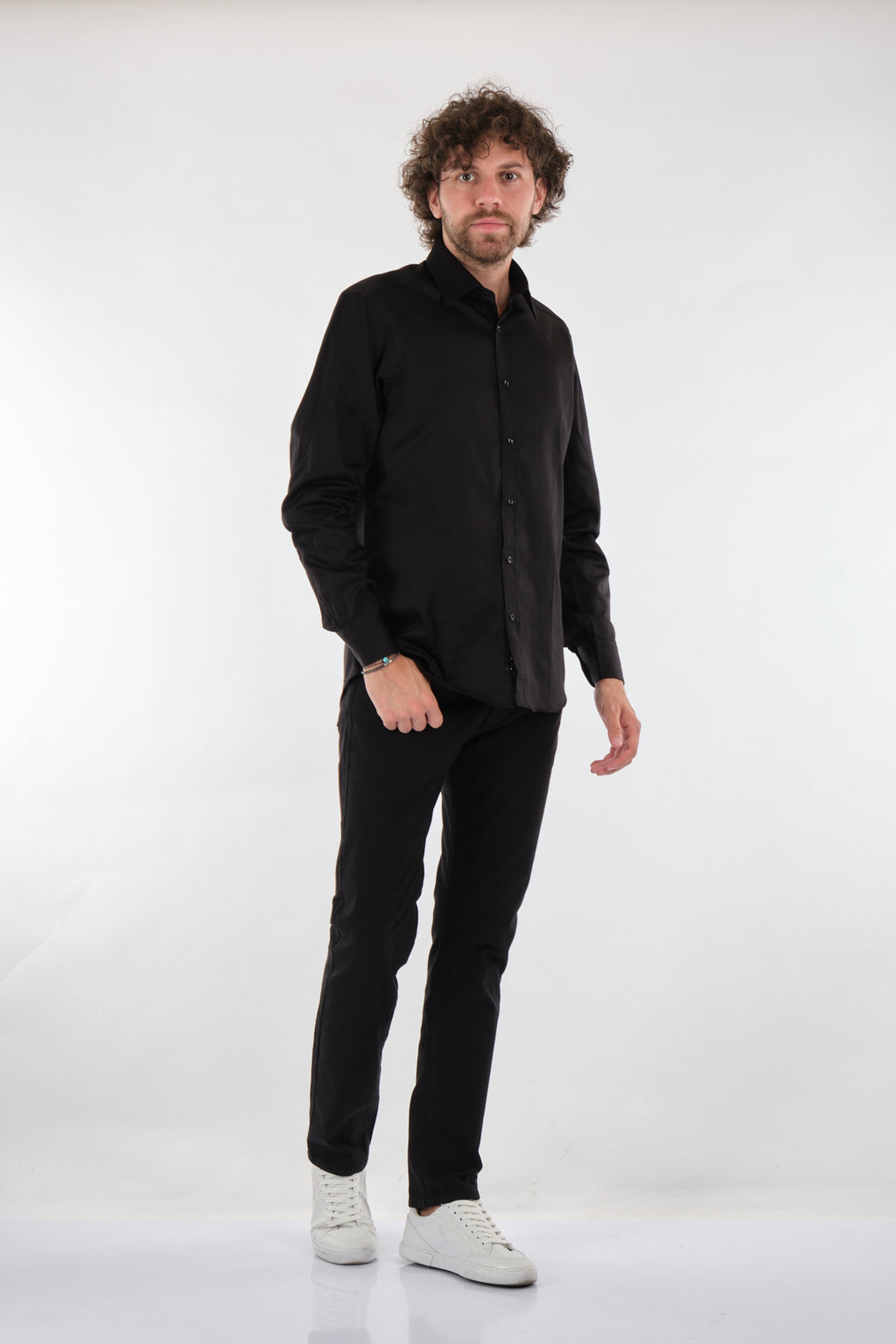 Gallini World Minimalist Erkek Uzun Kol Gömlek - Slim Fit